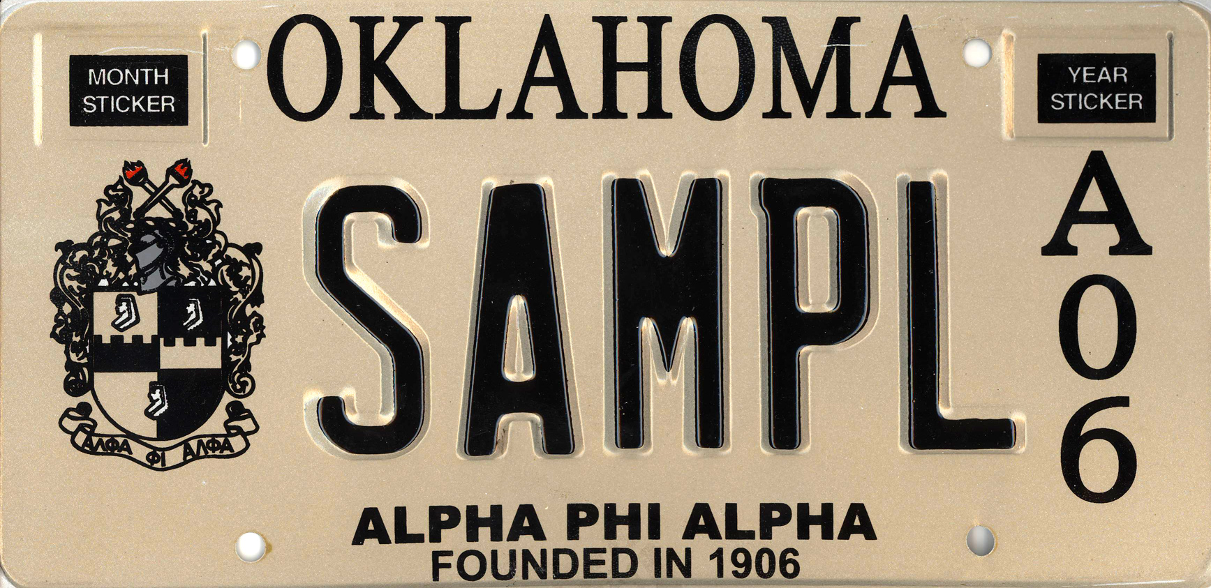 oklahoma license plate